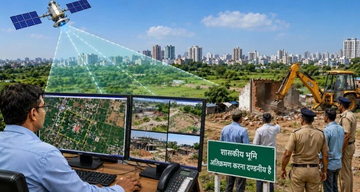 भोपाल में भू-माफियाओं पर आसमान से नजर, सरकारी जमीनों की सैटेलाइट से होगी लाइव मॉनिटरिंग; कब्जा होते ही मिलेगा अलर्ट