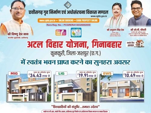 कुनकुरी में बनेगी पहली आधुनिक आवासीय कॉलोनी