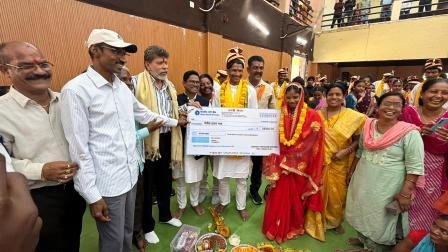 मुख्यमंत्री कन्या विवाह योजना में 17 जोड़े बंधे परिणय सूत्र में