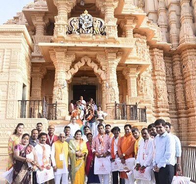 सोमनाथ स्वाभिमान सांस्कृतिक यात्रा सफल: 1040 विशिष्टजनों का रायपुर में भव्य स्वागत