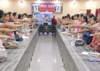 राष्ट्रीय ग्रामीण स्वराज अभियान के तहत आंगनबाड़ी कार्यकर्ताओं को दिया गया प्रशिक्षण