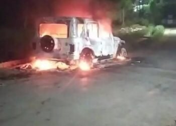 कोरबा में घर के बाहर खड़ी थार में लगाई आग, अज्ञात आरोपियों की तलाश में जुटी पुलिस