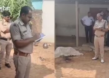 मुरैना के किशनपुर में पति ने पत्नी और दो मासूमों को कुल्हाड़ी से काटा, फिर खुद भी ट्रेन के आगे कूदा, इलाके में तनाव