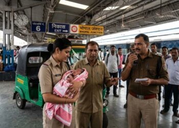 भोपाल रेलवे स्टेशन पर ऑटो में लावारिस मिली तड़पती हुई बच्ची, मसीहा बनी जीआरपी, 3 आरोपियों पर केस दर्ज
