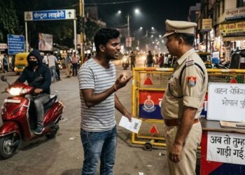 भोपाल पुलिस ने युवक का काटा 300 का चालान, इतने में चोर उड़ा ले गया स्कूटी, पूछने पर कांस्टेबल बोला- अब तो तुम्हारी गाड़ी गई