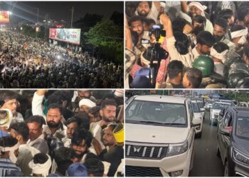 एमपी में मूंग खरीदी पर प्रदर्शन, बैरिकेड्स तोड़कर भोपाल में दाखिल हुए दो हजार किसान, सरकार ने 8 टन कोटे का भेजा प्रस्‍ताव
