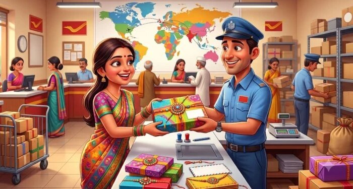 रक्षाबंधन से पहले डाक विभाग की बड़ी तैयारी, 43 प्रधान डाकघरों में खुलेंगे विशेष राखी काउंटर, विदेश भेजने की भी खास व्यवस्था