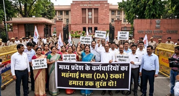 एमपी सरकार ने कर्मचारियों का 7 माह का
