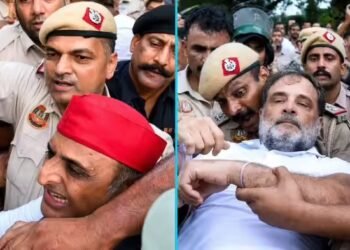 पीएम आवास के बाहर धरने से पहले राहुल गांधी और अखिलेश यादव की बंद कमरे में चली 1 घंटे मीटिंग, क्या बातें हुईं?