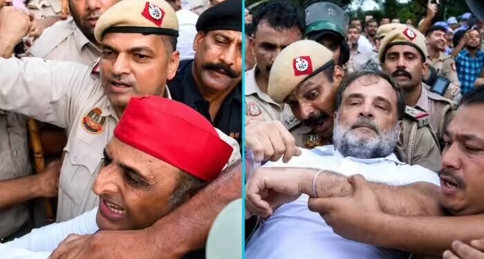 पीएम आवास के बाहर धरने से पहले राहुल गांधी और अखिलेश यादव की बंद कमरे में चली 1 घंटे मीटिंग, क्या बातें हुईं?