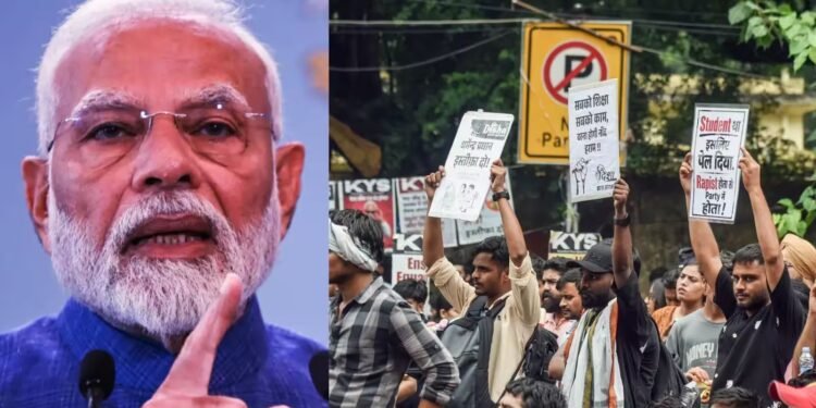 पेपर लीक पर मोदी बोले- फास्ट ट्रैक कोर्ट बनाएंगे:युवाओं के भविष्य के साथ खिलवाड़ करने वालों को बख्शा नहीं जाएगा