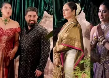 अंशुला कपूर ने रिसेप्शन में न सिंदूर, न मंगलसूत्र और न ही पहना चूड़ा, लड़खड़ाए बॉबी देओल, रेखा भी आईं नजर