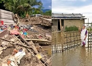 असम में दिखो नदी के सैलाब ने मचाई तबाही, एक घंटे में उजड़ गया 200 परिवारों का गांव