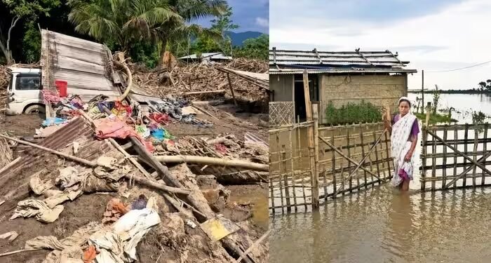 असम में दिखो नदी के सैलाब ने मचाई तबाही, एक घंटे में उजड़ गया 200 परिवारों का गांव