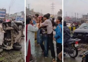 रातभर पार्टी, सुबह सड़क पर तांडव : भोपाल में ओवरटेक से नाराज नशे में धुत छात्रों ने कार में मारी टक्कर; 3 वाहन क्षतिग्रस्त, 5 लोग घायल