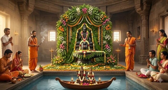भोपाल में श्रावण के अंतिम सोमवार की धूम, बड़वाले महादेव मंदिर में हरित श्रृंगार