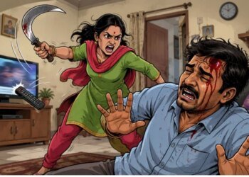 भोपाल में टीवी का चैनल बदलने पर भड़की पत्नी, हंसिये से हमला कर पति को किया गंभीर रूप से घायल