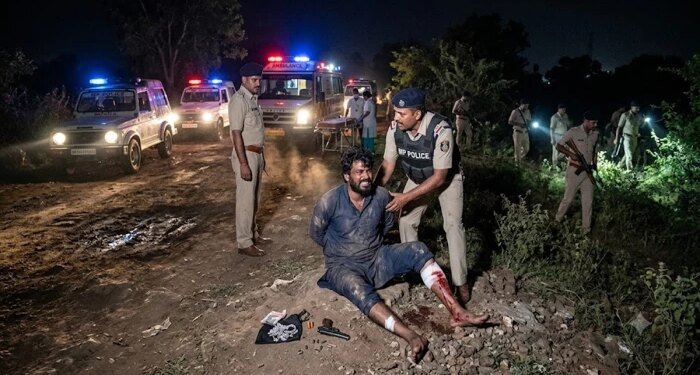 भोपाल में पुलिस मुठभेड़ में गोली से घायल चांदी लुटेरे इरानी गैंग के सदस्य, पांच बदमाशों की तलाश