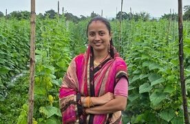 बिहान से मिली नई उड़ान, खेती से आत्मनिर्भर बनीं कल्पना सिंह