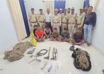 इन्द्रावती टाइगर रिजर्व में वन्यजीव शिकार पर बड़ी कार्रवाई, 6 आरोपी गिरफ्तार