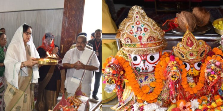 रक्षाबंधन पर राज्यपाल श्री रमेन डेका ने भगवान जगन्नाथ के दर्शन कर बांधा रक्षासूत्र