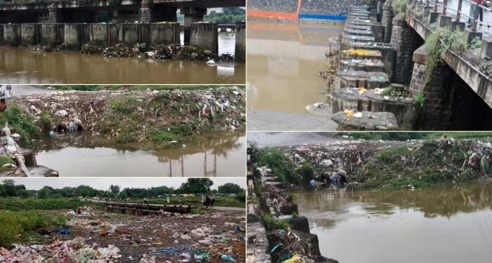 अजनार नदी की सफाई पर बिट्टू की रील ने मचाई सनसनी, मौके पर पहुंची नईदुनिया तो सामने आई गंदगी और दावों की हकीकत