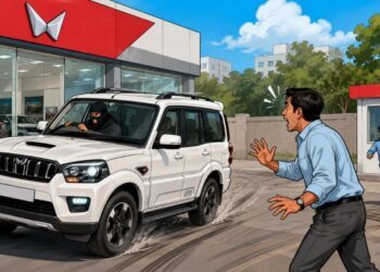 मिसरोद के कवर्ड कैंपस में तेज रफ्तार SUV का तांडव; एक के बाद एक 8 कारों को रौंदा, गेट तोड़कर फरार