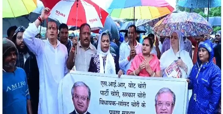 ज्ञानेश कुमार के इस्तीफे की मांग पर कांग्रेस का प्रदर्शन:आज रायपुर कलेक्ट्रेट का घेराव करेगी, प्रदेश प्रभारी सुखदेव भगत रहेंगे मौजूद