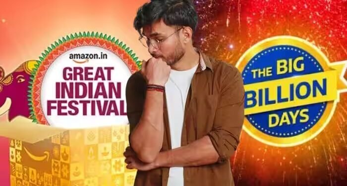 महंगे फोन और कम डिस्काउंट ने बिगाड़ा खेल, Amazon-Flipkart की फेस्टिव सेल में 12% तक गिरावट
