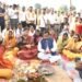 मोरन नदी पर बनेगा पुल, महाअष्टमी पर मंत्री नेताम ने किया भूमिपूजन