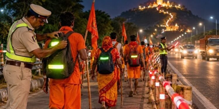 डोंगरगढ़ पदयात्रियों की सुरक्षा के लिए दुर्ग पुलिस के विशेष इंतजाम, 24 घंटे पेट्रोलिंग