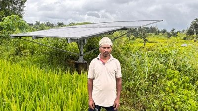 सौर सुजला से खेत में आई रोशनी