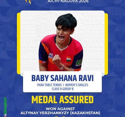 Asian Para Games: रवि बेबी साहाना-प्राची पांडे ने रचा इतिहास, टेबल टेनिस में 4 पदक